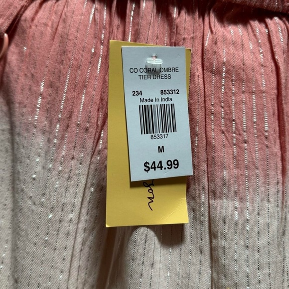 Elegant Pink and White Ombre Maxi Dress - Picture 6 of 8